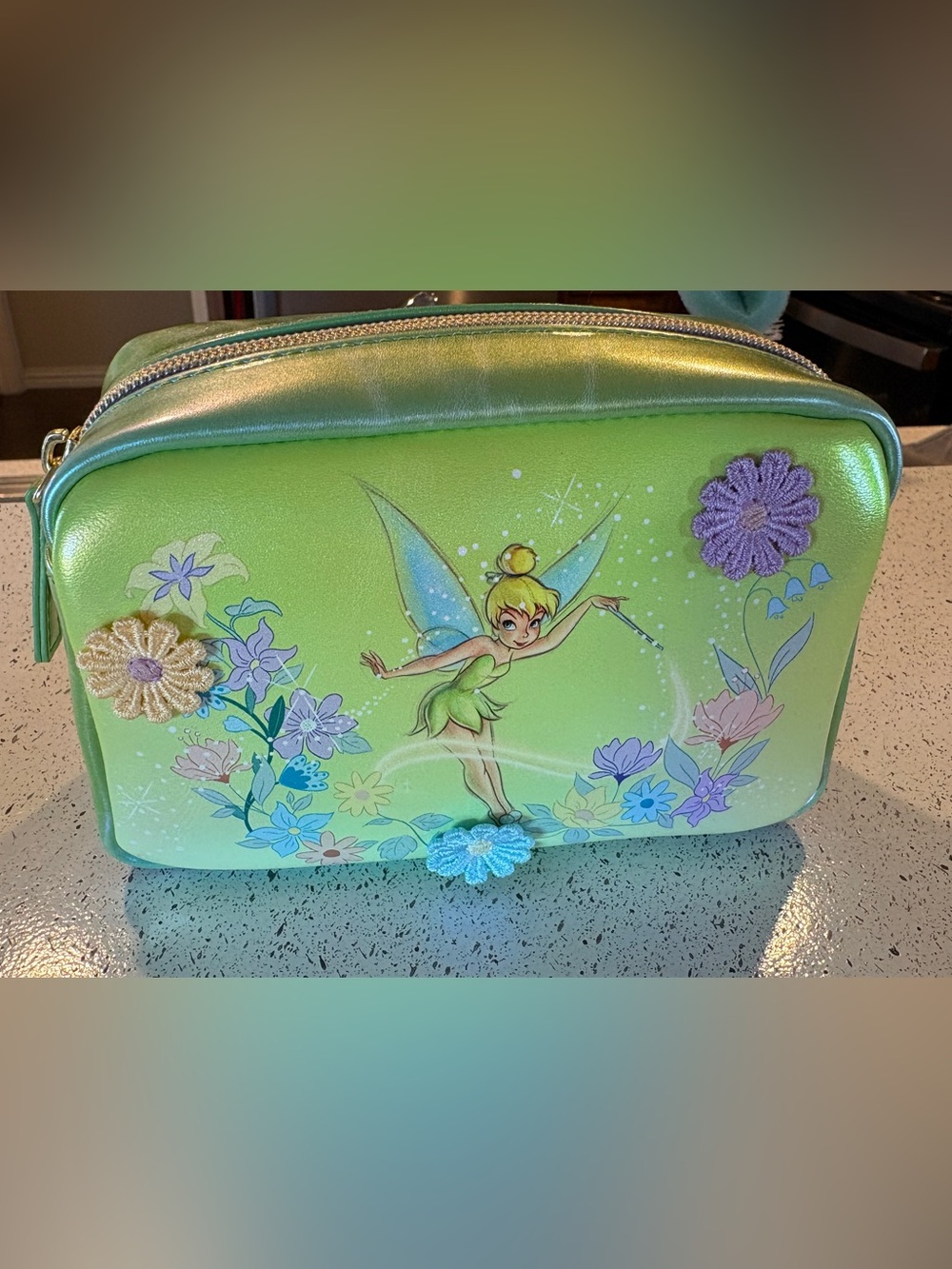 Loungefly Green Fairy Floral Wall Art Pouch